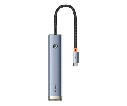 Hub USB BASEUS Hub UltraJoy Series 5-Port HUB AIR Space Grey (Type-C - HDMI4K@60Hz*1+USB3.0*2+PD*1+RJ45*1)